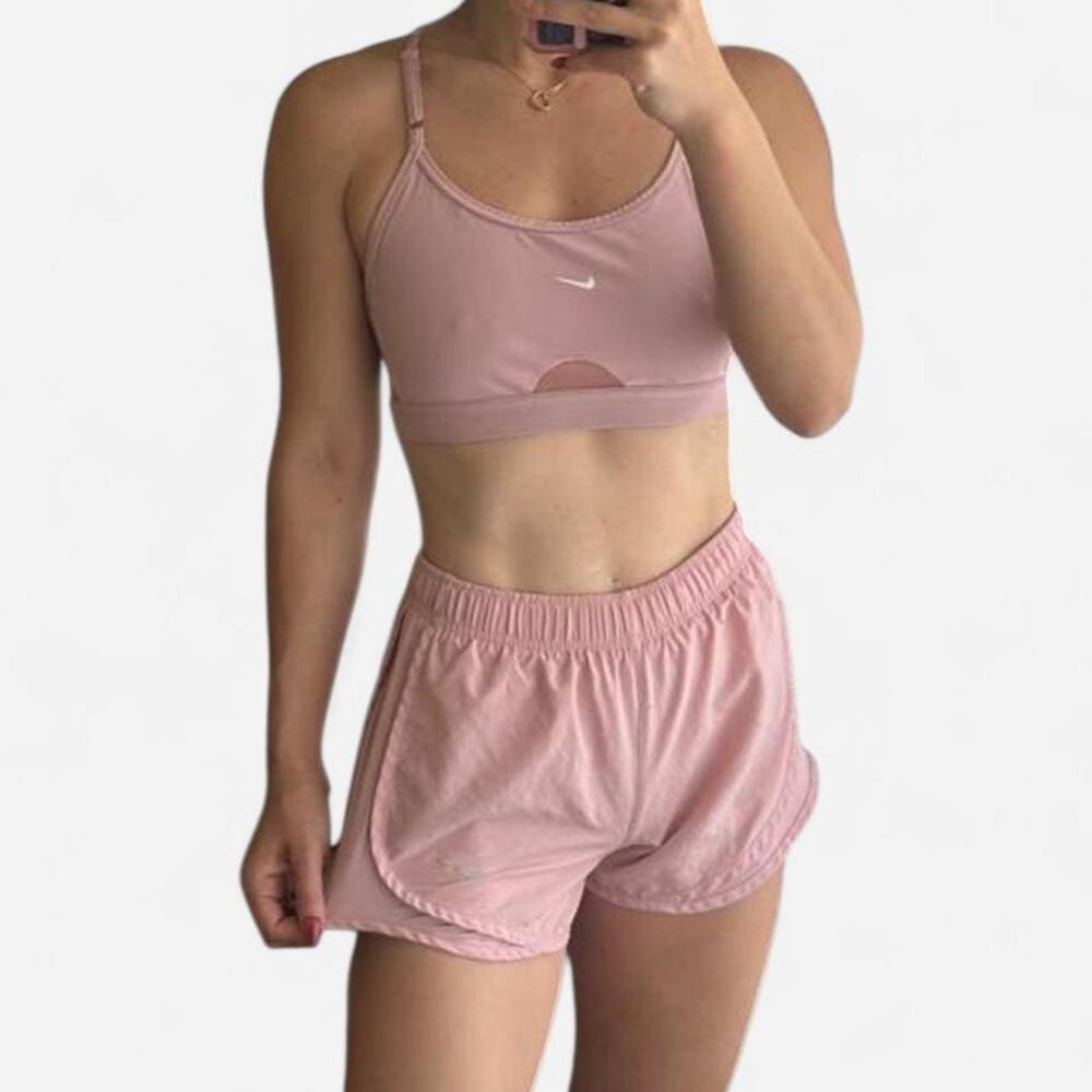 Nike pink sports bra and
